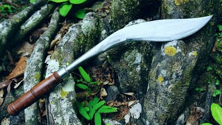 MAKING A KUKRI KNIFE OUT OF CAR SHOCK SHAFT
