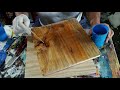 Resina epoxi selando a madeira passo a passo porcelanato liquido tutorial com super dicas