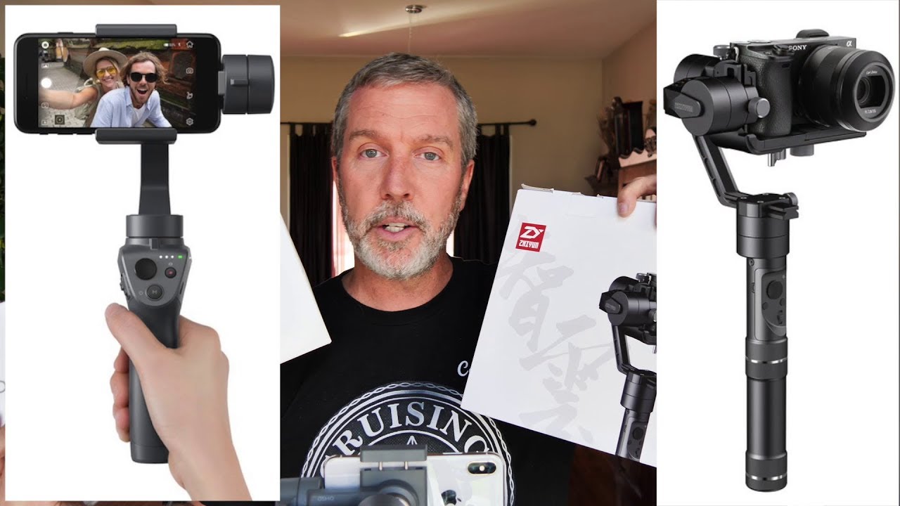 Vlogging with a phone or small camera?  Stabilized footage with the Osmo Mobile 2 or Zhiyun Crane-M