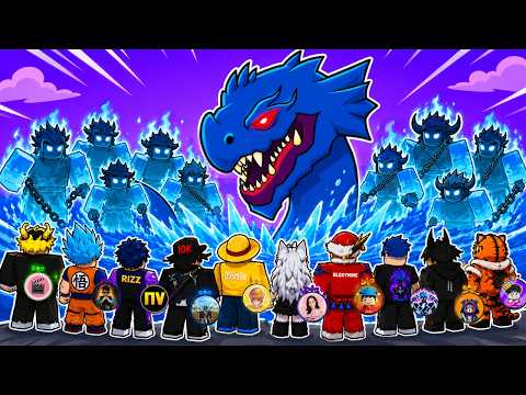 YOUTUBERS vs LEVIATHAN… But We Can ONLY Use GHOST FRUIT! 👻😱 | Blox Fruits