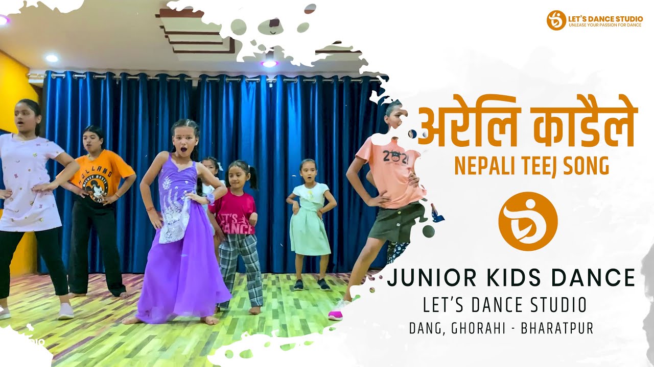 Areli Kadaile Junior Kids Dance  Nepali Teej Song Kids Dance  Lets Dance Studio Dang  Ghorahi