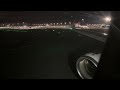 4k full power  short run turkish airlines a321200 night pushback taxi  takeoff in istanbul