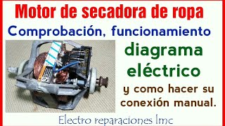Dryer motor, check, connection, diagram. - Dryer Motor Connection.