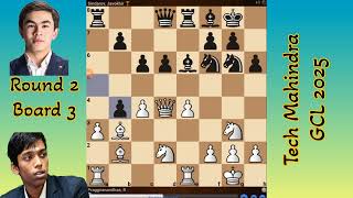 Praggnanandhaa R &amp; Sindarov, Javokhir #TechMahindra​​​ GCL 2025 LIVE Game &amp; Analysis Board 3,Round 2