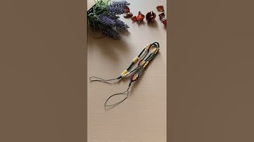 DIY macrame phone strap 🌻#macrametutorial #macrame #macrameforbeginners #diycrafts