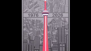 Cn Tower 50Th Anniversary 2026 Canada 1Oz .9999 Silver Glowinthedark 20 Coin