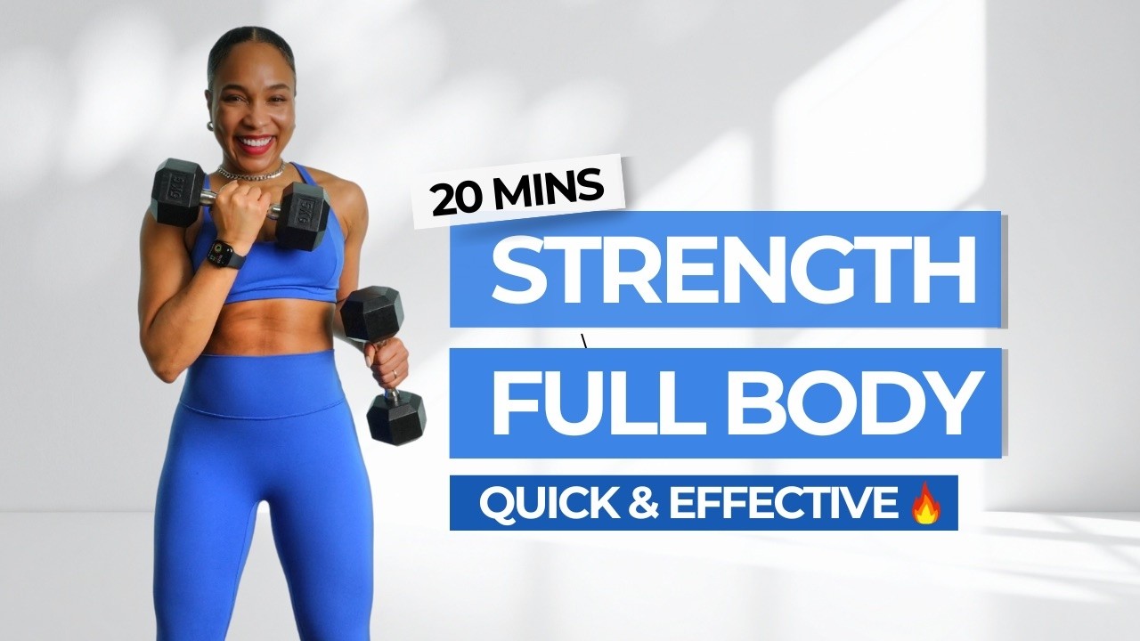 20-минутная тренировка всего тела с гантелями дома: станьте сильнее и нарастите мышечную массу (т...