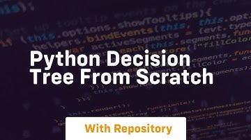 python decision tree from scratch