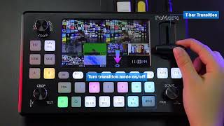 Fomako Kc601 Pro Hdmi Video Mixer Switcher Recorder For Live Streaming Ptz Camera With 55 Lcd