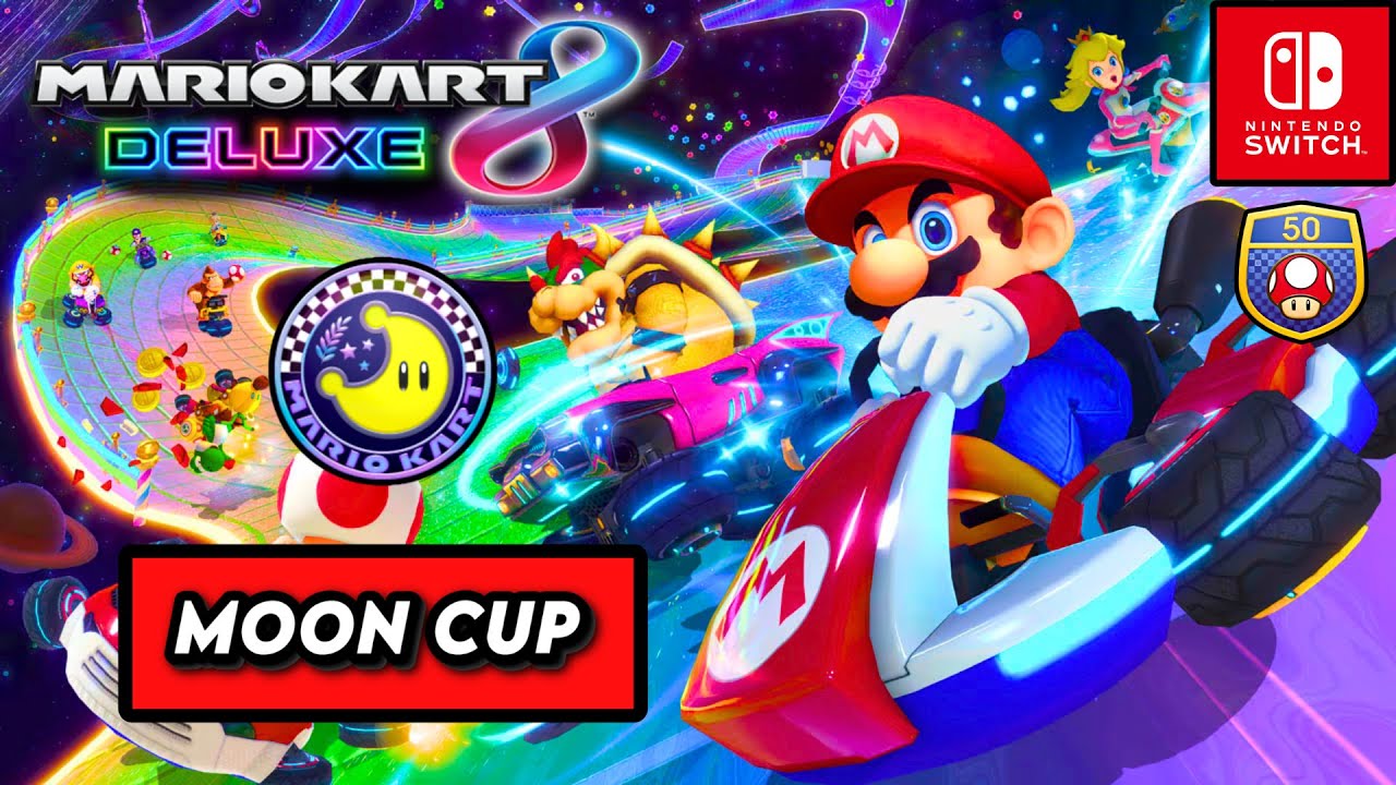 Mario Kart 8 Deluxe - Moon Cup ( 50cc ) - Walkthrough