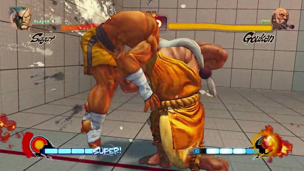 SFIV: Gouken Unblockable Ultra Combo vs Sagat