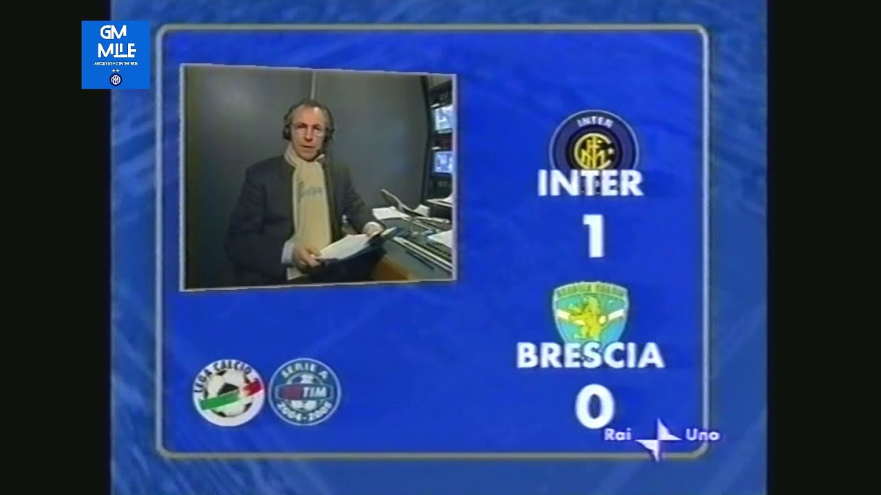 2004-05 (16^ - 19-12-2004) INTER-Brescia 1-0 [Mihajlović] Servizio 90°Minuto Rai1