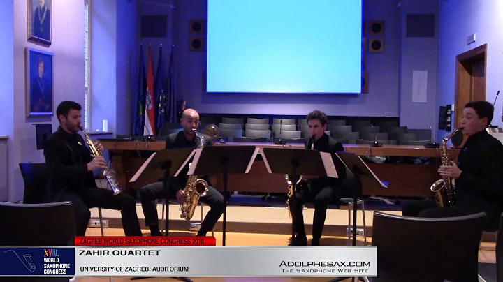 String Quartet N2 by Alexander Borodine   Zahir Quartet   XVIII World Sax Congress 2018 #adolphesax