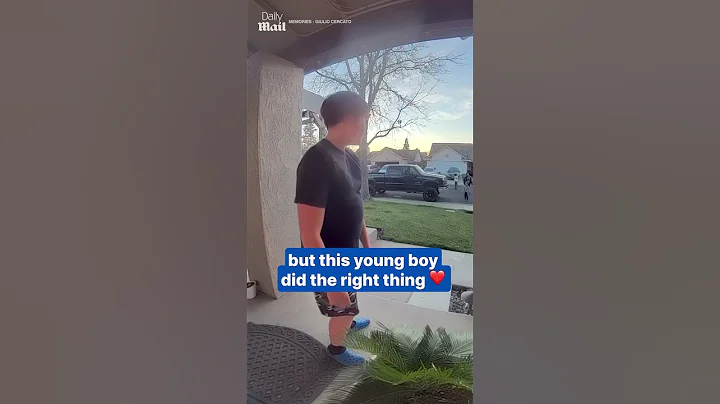Boy offers heartfelt apology to doorbell camera
