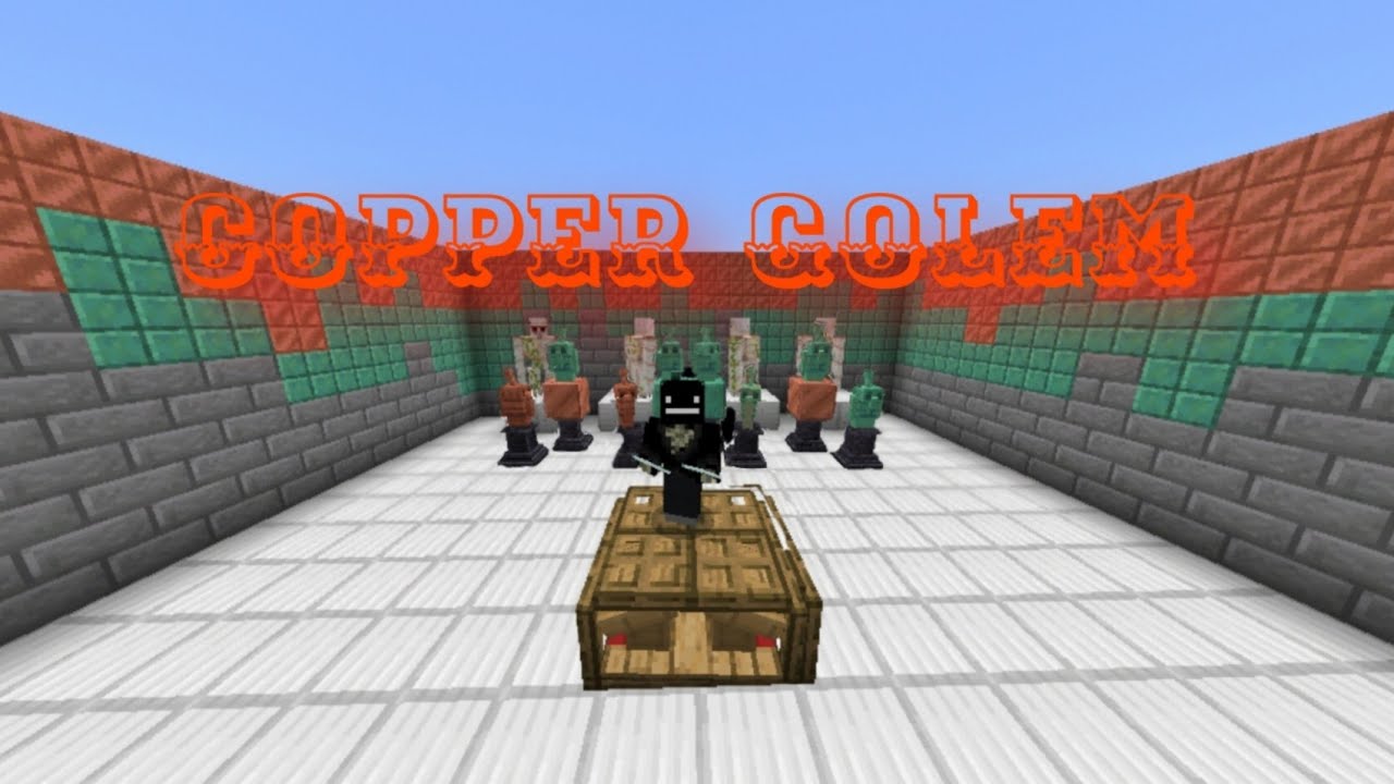 Copper Golem addon Bedrock/Mcpe/Xbox Minecraft YouTube