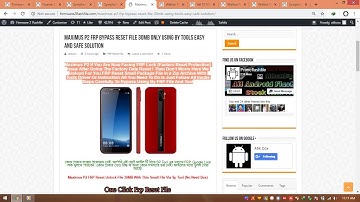 Maximus P2 FRP Unlock Solution With SP Flash Tool With 30MB File Easy Work Solution