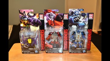 Transformers Power of the Primes SKRAPNEL, BEACHCOMBER, & WINDCHARGER! mini bots & insecticons!