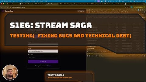 S1E6: StreamSaga - Testing, fixing bugs and tech debt with Supabase, Cloudflare and Antigravity;