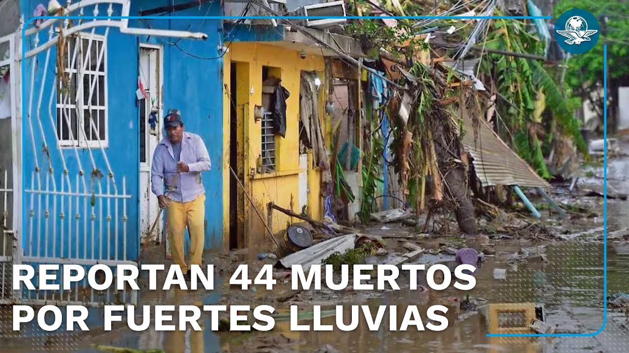 Lluvias dejan 44 muertos en México: Veracruz, Hidalgo y Puebla los más afectados