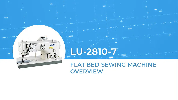 JUKI LU-2810-7 Flat Bed Sewing Machine Overview