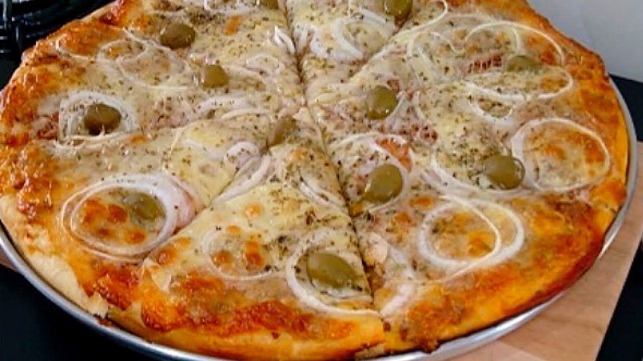Como fazer- Pizza de atum caseira
