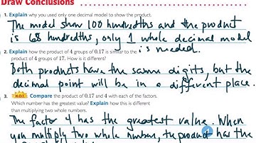 Lesson 4.2 Multiply and Decimals and Whole Number (Decimal Model and Quick Drawing)