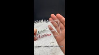 Custom UV Printed Acrylic Business Cards | Transparent 1.5mm Thick Clear Acrylic Cards