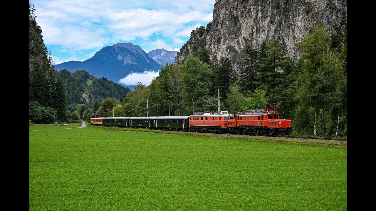 Sonderfahrten zu 100 Jahre elektr. Fahrleitung Arlbergbahn und 150 Jahre Giselabahn mit 1110 u. 1020