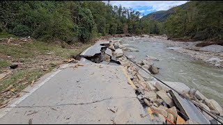 Thumbnail for The road to Chimney Rock is gone - Hurricane Helene aftermath