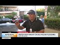 Water main break in West Hollywood causes car crashes