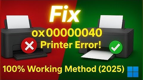 Hoe de printerfout 0x00000040 op te lossen | Windows Print Error Solution 2025 | Printerfout oplo...