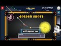 8 Ball pool 35 golden shots playing with beginner cue😱 l Beginner cue tutorial ❤️