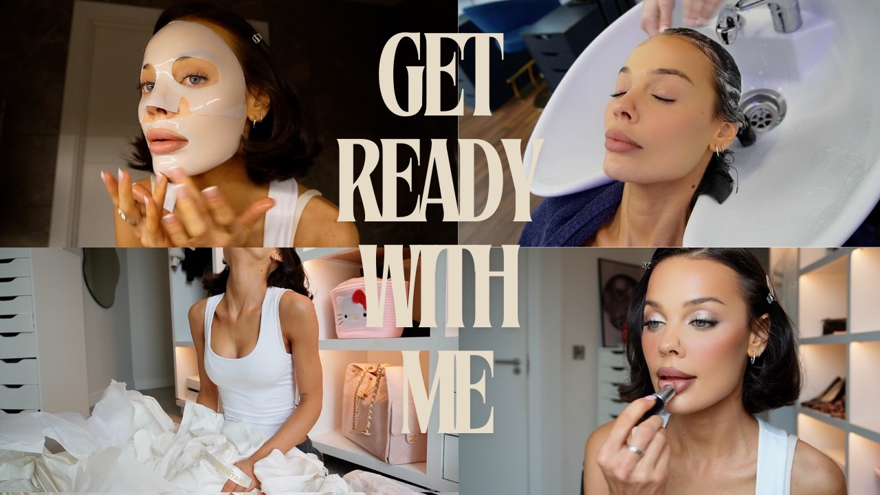 get ready with me routine! makeup, outfit & fragrance