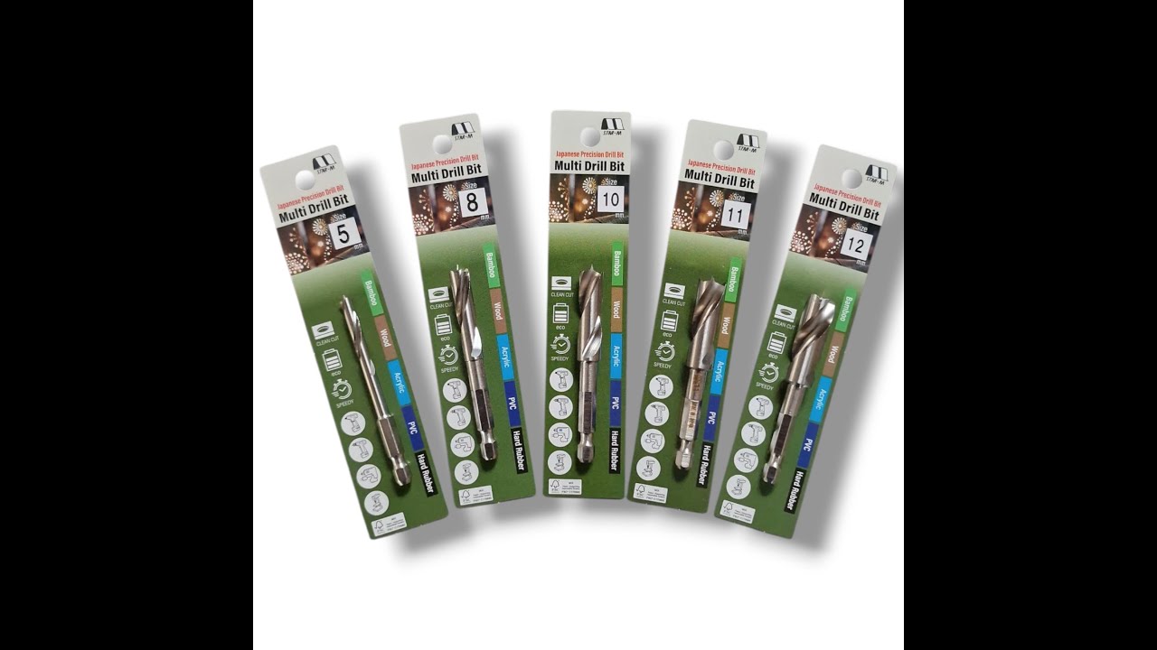 Star-M Japanese 601 Series Brad Point Drill Bits: Precision Drilling for Wood & Plastics!