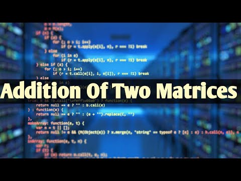 Write a Program to Add two Matrices of size 2 X 3