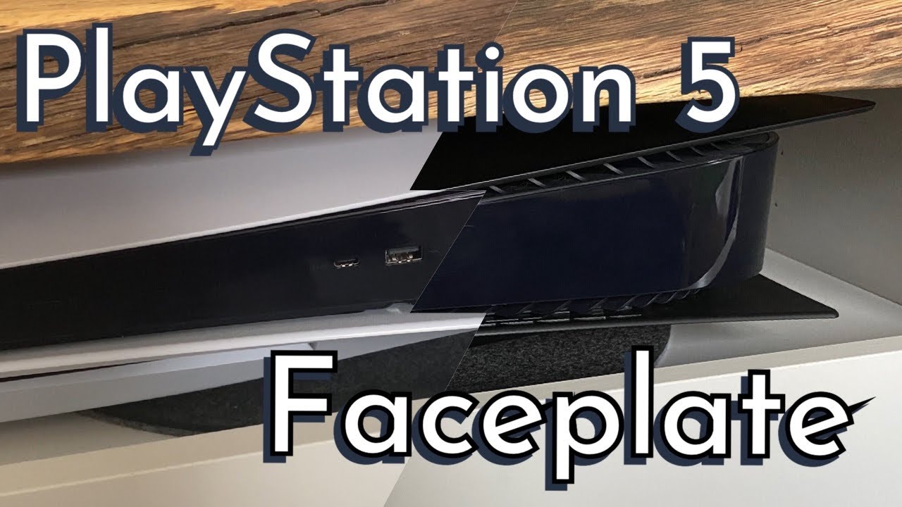 Schwarze PlayStation 5 / Faceplate anbringen / PS5 Cover - YouTube