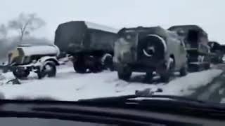 Destroyed Russian Convoy near Khargiv  Ukraine War by Venturi Life 136 views 2 years ago 1 minute, 21 seconds