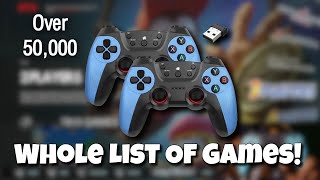 Showing The Full List Of 50,000 Games! On the UT Box, U36, X10 Game sticks