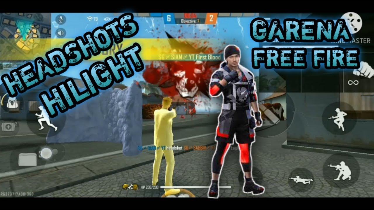 GARENA FREE FIRE HEADSHOTS 24....GOLDN.MOD YouTube