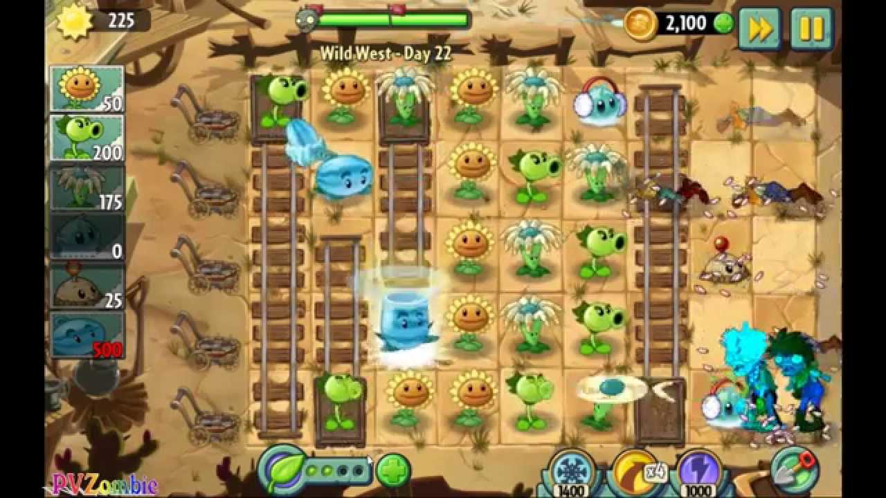 Plants Vs Zombies 2 Wild West Day 22 - YouTube