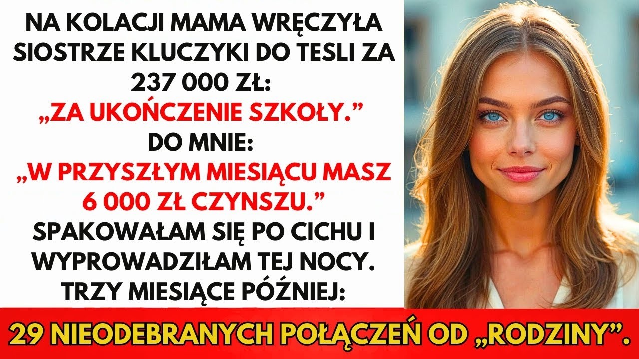 Wszystko wyglądało idealnie tej wiosny, gdy moja siostra kończyła studia. Cała rodzina zebrała się w eleganckiej restauracji, a ja cieszyłam się jej szczęściem. Nagle moja matka położyła dłoń na...
