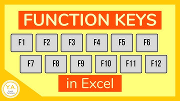 Excel Function Keys Shortcuts - Tutorial