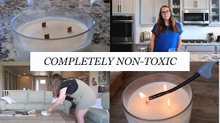 HOMEMADE CANDLE: How to Make a NonToxic Beeswax Candle With Essential Oils