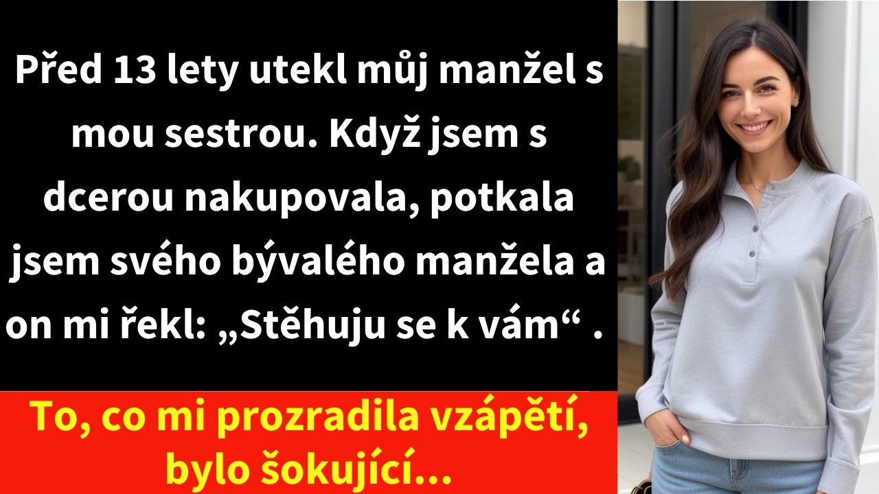 Potkala jsem svého bývalého manžela v supermarketu, třináct let poté, co utekl s mou sestrou. Chytil mě za zápěstí a řekl: „Pořád ještě žiješ s tím starým mužem? Mary a já teď budeme bydlet v...