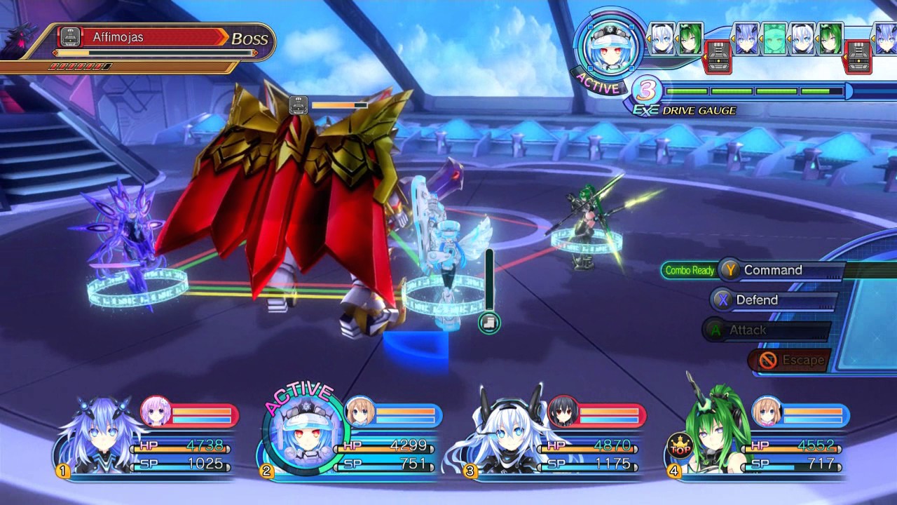 Megadimension Neptunia VII [PC] - Boss: Affimojas (60 fps / Undub)