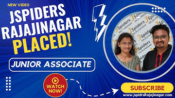 STUDENT PLACEMENT JOURNEY AS A Junior Associate  FROM JSPIDERS RAJAJINAGAR.