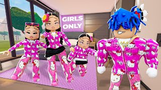 We Went To A GIRLS ONLY SLEEPOVER Party For 24 Hours.. (Berry Avenue)