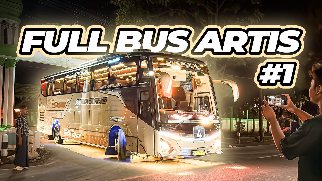 ARUS BALIK SANTRI LIRBOYO 2025 RASA TRIP MANIA | Full Basuri 50an Unit Banyak Bus Artis