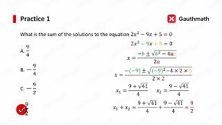 Solving Quadratic Equations by Quadratic Formula | SAT Math | Passport to Advanced Math
