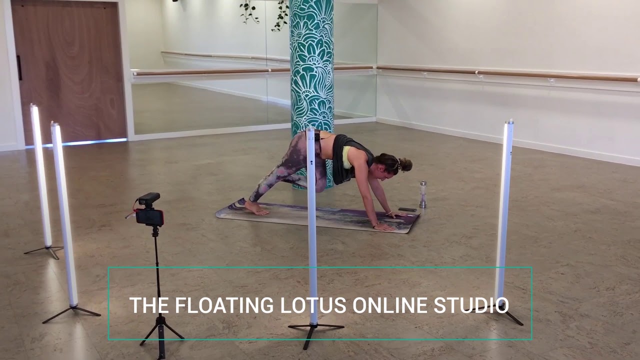 Woman in lotus yoga position with floating papers on Craiyon